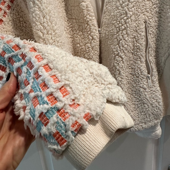 FP Movement by Free People Fleece Teddy Jacket with Patterned Accents - Picture 6 of 8